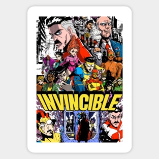 Invincible Poster Manga Style Sticker